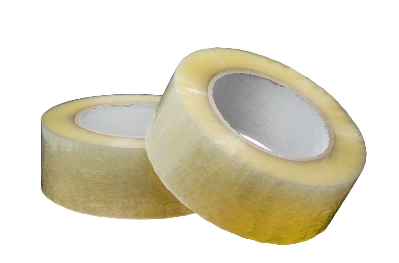 Скотч прозорий (ширина 45 мм довжина 200 метрів Ø 12.5 см вага 300 грам), фото 1
