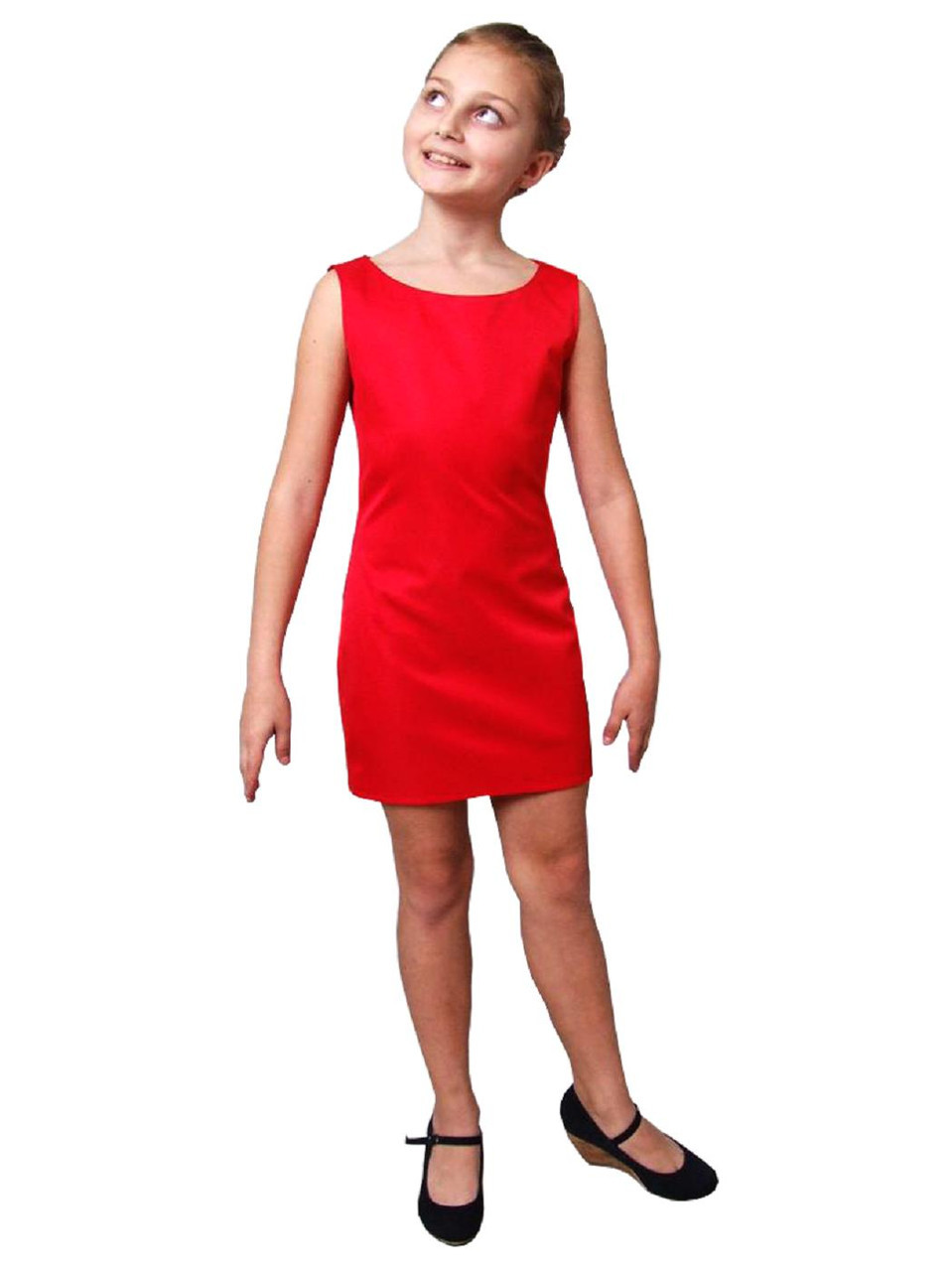 Платье нарядное детское мемори пн -1061 рост 146 красное тм "Попелюшка" - фото 3 - id-p1683731066