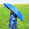 Складна парасолька напівавтомат з подвійною тканиною Top Rain, синя, фото 6