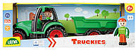 Трактор Truckies с прицепом, 38 см LENA