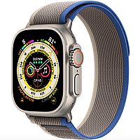 Смарт-часы Apple Watch Ultra GPS + Cellular 49mm Titanium Case with Blue/Gray Trail Loop - M/L (MQF33/MQEJ3)