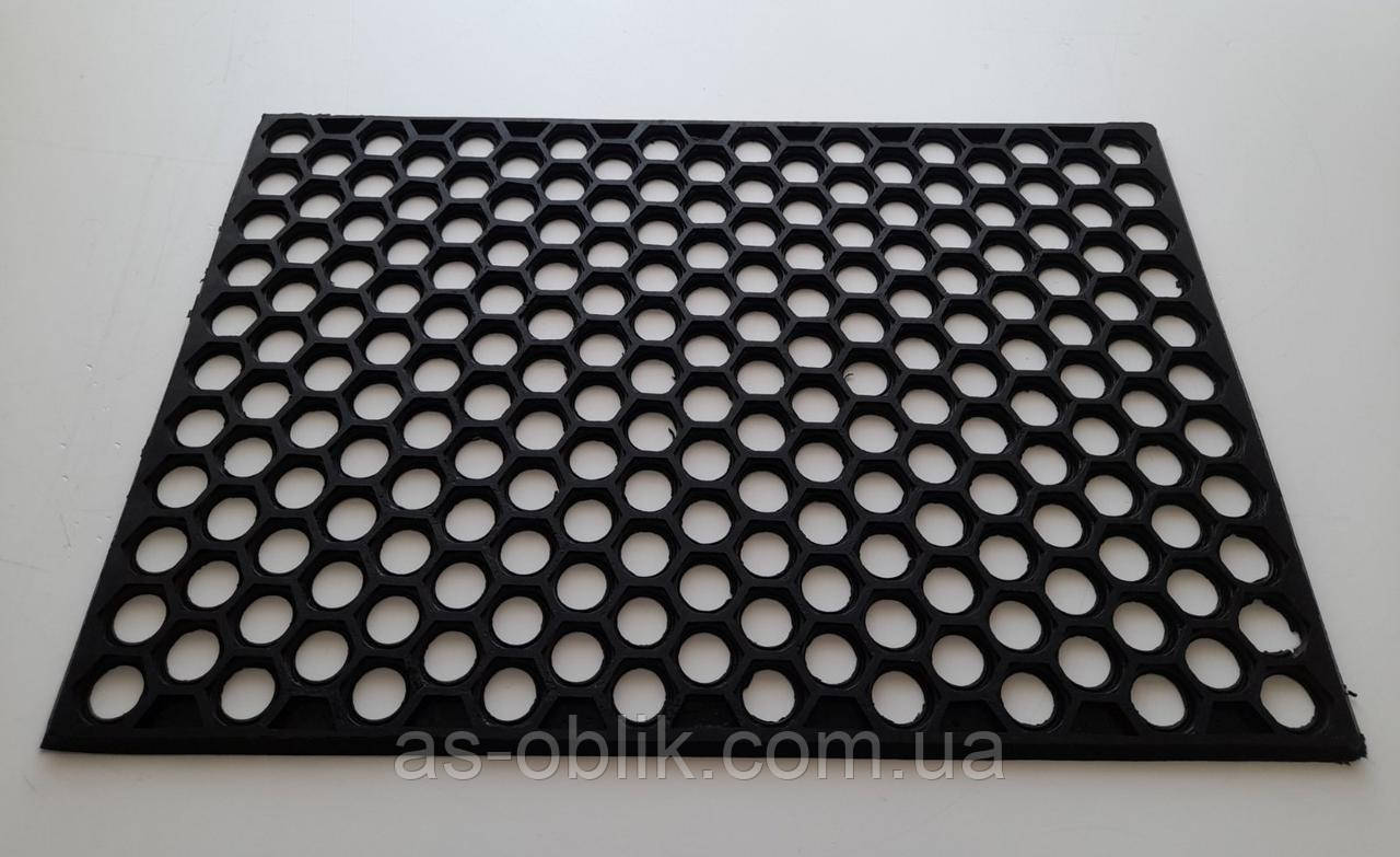 Гумовий стільниковий килимок 60х40х0,8 см