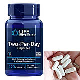 Комплекс вітамінів та мінералів Life Extension Two-Per-Day Capsules 120 капсул, фото 3