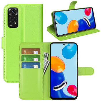 Чохол-книжка Litchie Wallet для Xiaomi Redmi Note 11 / Note 11S Light Green