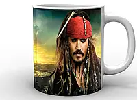 Кружка GeekLand белая Pirates of the Caribbean Пираты Карибского моря джек воробей PC.02.018