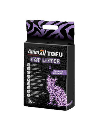 Наповнювач соєвий AnimAll TOFU Лаванда 2,6кг/6 л, фото 1