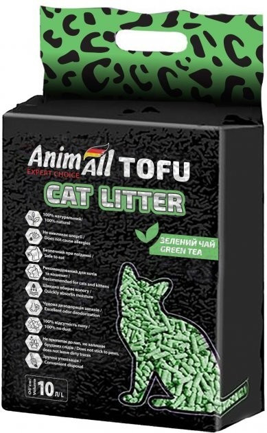 Наповнювач соєвий AnimAll TOFU Зелений чай 4,66кг/10 л