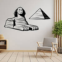 Наклейка на стену (стекло, мебель, зеркало, металл) "Египет. Сфинкс. Пирамида" с оракала