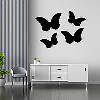Наклейка на стіну (скло, меблі, дзеркало, метал) "Метелики" з оракалу