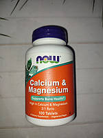 Now Foods Calcium Magnesium Calcium 100 tab, кальций магний Нау