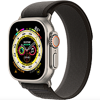 Смарт-часы Apple Watch Ultra GPS + Cellular 49mm Titanium Case with Black/Gray Trail Loop - S/M (MQF43/MQFW3)