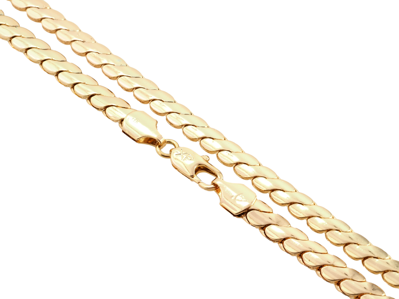 Ланцюжок Xuping Позолота 18K "Плетіння Серпантин" довжина 59см х 6мм