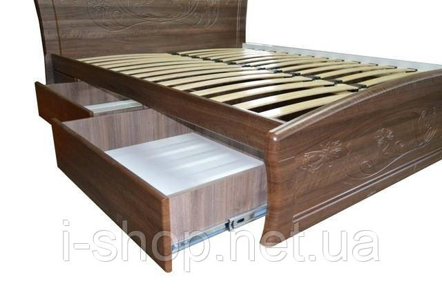 Кровать МАРСЕЛЬ с ящиками Неман Дуб грей 140х200, цена 12537 грн — Prom ...