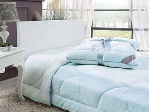 Ковдра полуторна Linens блакитна 155x215 см. 156299