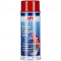 Фарба для супортів та гальмівних барабанів APP Brake Caliper Spray, 400 мл Аерозоль Червоний