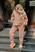 Спортивный костюм женский на флисе  БАТАЛ, фото 5