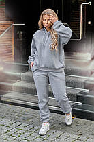 Спортивный костюм женский на флисе  БАТАЛ, фото 4
