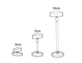Цінникоутримувач 50 мм на круглій базі + подовжувач 50 мм (5039-50), фото 3