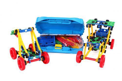 Конструктор металевий Технотронік Мега Технок 168 елементів 8 моделей у валізі для дітей, фото 1