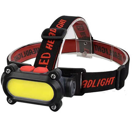 Ліхтар налобний BL-209-COB (white+red), Waterproof, фото 1