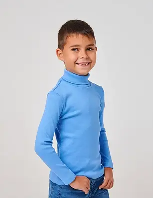 Гольф кашкорс для хлопчика SMIL 114929 Темно-блакитний, фото 1