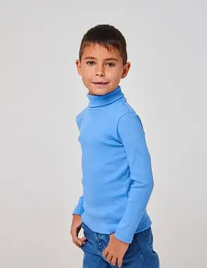Гольф кашкорс для хлопчика SMIL 114929 Темно-блакитний, фото 3