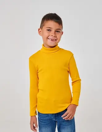 Гольф кашкорс для хлопчика SMIL Жовтий 110 см, фото 2