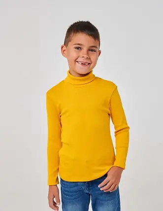 Гольф кашкорс для хлопчика SMIL Жовтий 110 см, фото 1