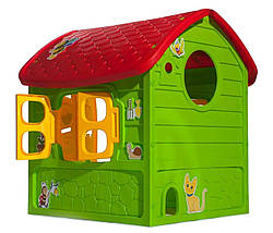 Будиночок дитячий Play House Dorex 5075. Зелений пластиковий будиночок 120 x113 x 111 см., фото 3