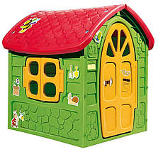 Будиночок дитячий Play House Dorex 5075. Зелений пластиковий будиночок 120 x113 x 111 см., фото 6