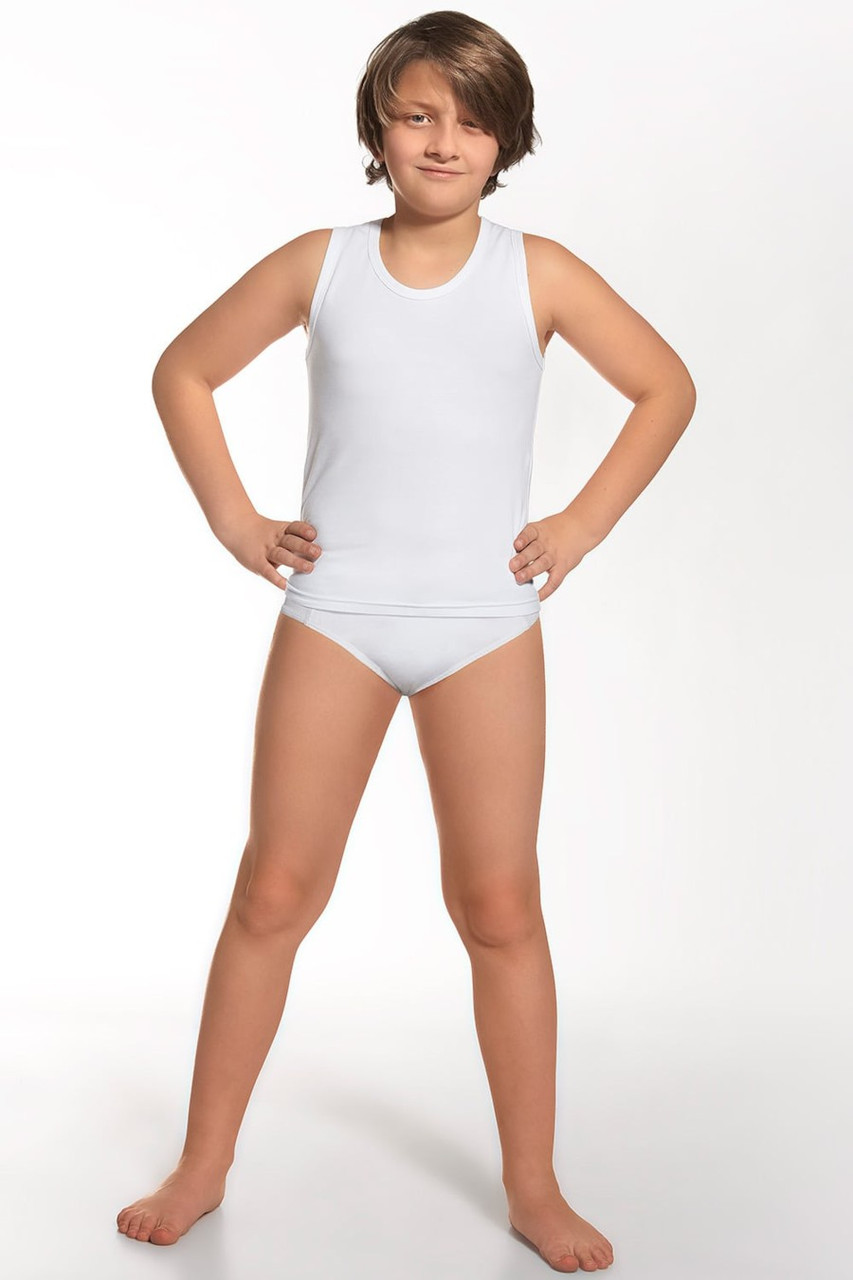 Cornette Комплект білизни для хлопчика: майка та труси, сліп бавовна Розміри 122