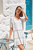 Iconique Жіноча сукня-сорочка віскоза з мереживом Розміри M
