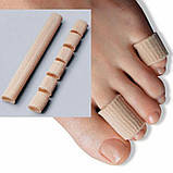 Тканинний бандаж Clefers Протектор розділювач для пальців ніг та рук Розмір універсальний 1 шт\комплект, фото 7