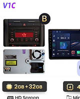 Junsun 4G Android магнітолу для Audi A4 2 3 B6 B7 2000 — 2009 S4 RS4 2ГБ ОЗУ + 32 тип В