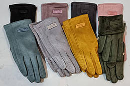 Замшеві сенсорні рукавички з начосом для підлітків BN59-1