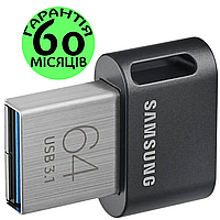 Флешка 64 ГБ Samsung Fit Plus USB 3.1 (MUF-64AB/APC), мини, usb флеш накопитель самсунг