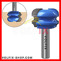 Пазовая фигурная фасонная фреза VOLFIX FZ-120-262 d8 для филенки перила штапика