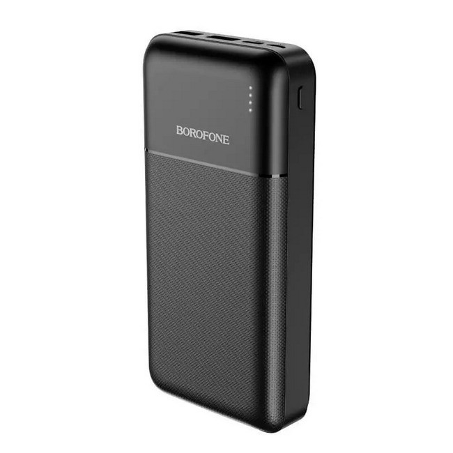 Повер банк УМБ Power Bank BOROFONE Cube BJ16A 20000mAh 2USB, Type-C, 2A, чорне, фото 1