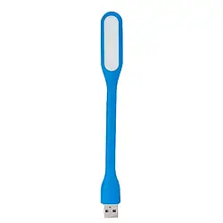 Універсальна Гибкая Светодиодная мини USB LED підсвітка - лампа для Ноутбука, Power Bank Синій