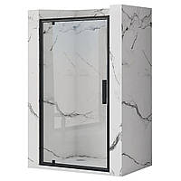 Двері скляні для душової ніші REA RAPID SWING REA-K6407 195x70см чорний 153686