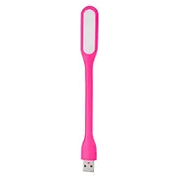 Универсальная Гибкая Светодиодная мини USB LED подсветка - лампа для Ноутбука, Power Bank Розовый