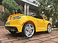 Дитячий електромобіль Chevrolet Camaro, 12V12AH, підсвічування днища, і ніг, амортизатори передні/задні, фото 11