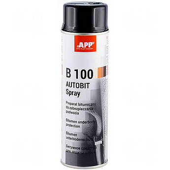 Бітумний засіб для захисту шасі APP B100 Autobit, 500 мл Аерозоль Чорний