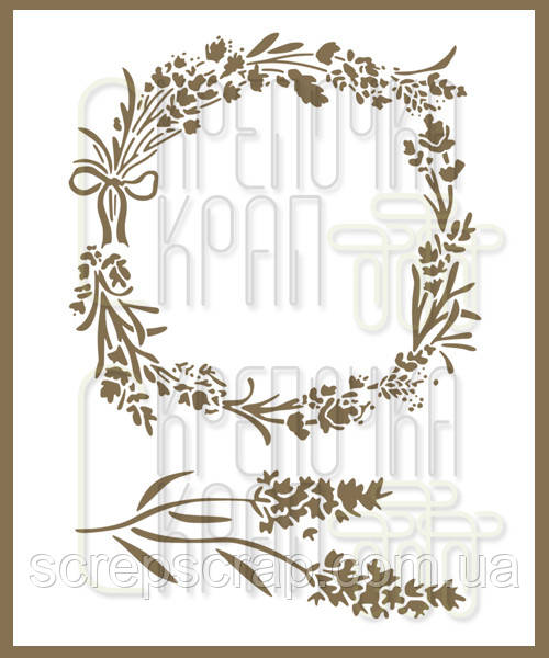 Трафарет лаванда 20х15см