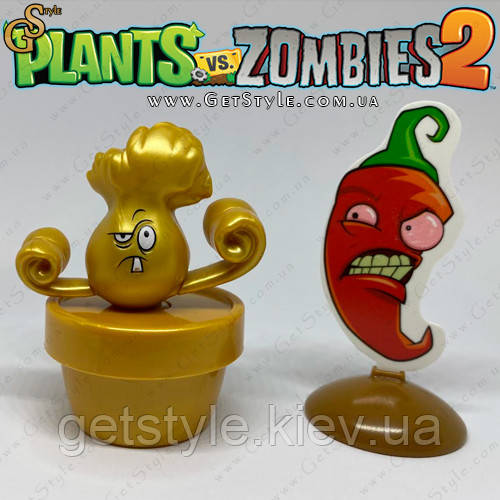 Фігурка золотий Бонк Чой Plants vs Zombie 2 в 1, фото 1