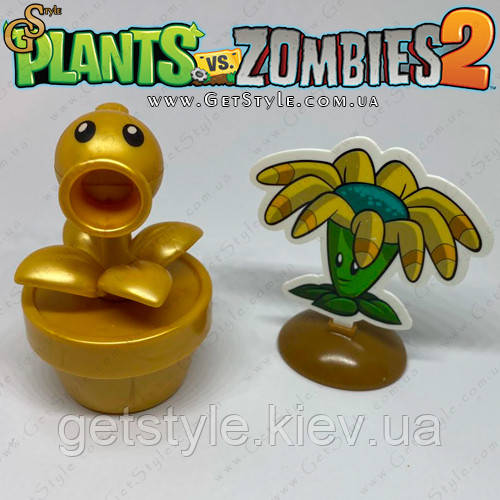 Фігурка золотий Горохострел Plants vs Zombie 2 в 1