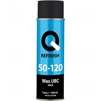Захисне покриття на основі воску Q-Refinish 50-120 Wax UBC, 500 мл Аерозоль Чорний