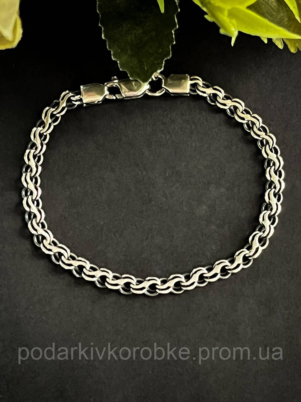 Купить Серебряный браслет мужской, 925 проба, размер 18,5 см, цена 1503 ...