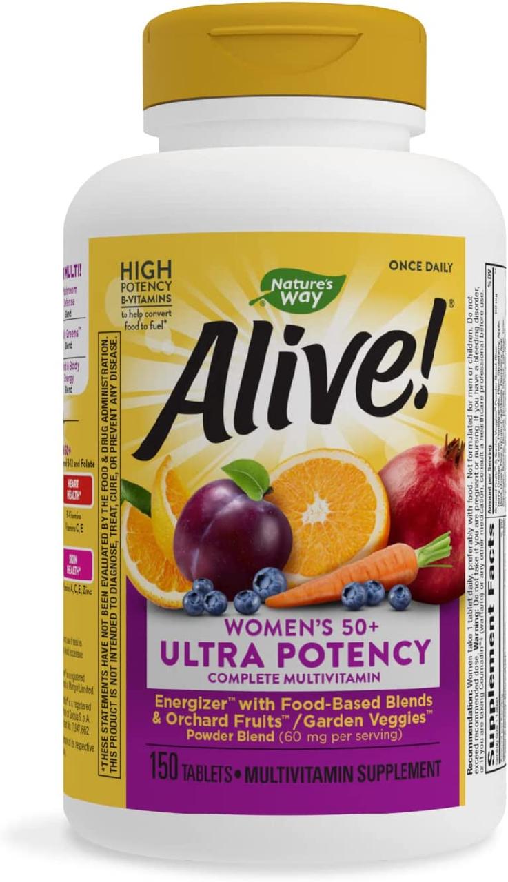 Nature's Way Alive! Women's 50+ Ultra Potency Complete Multivitamin 150 таблеток