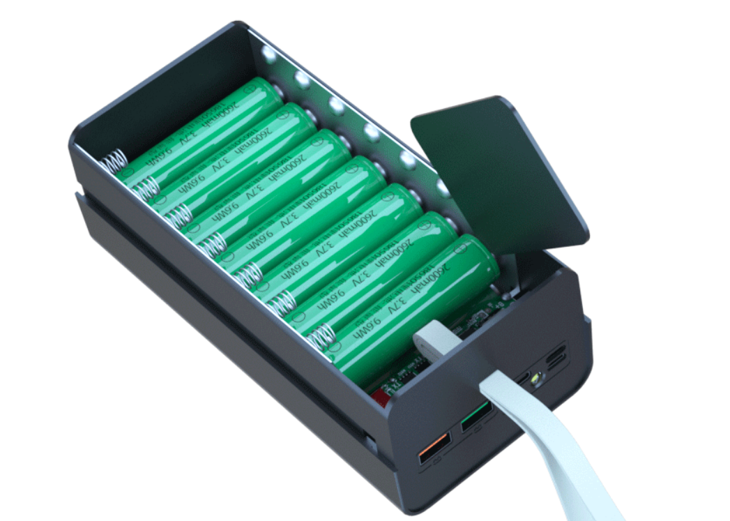 Купить Корпус Power Bank T21-PD-QI Швидка зарядка - під 21 аккумулятор ...